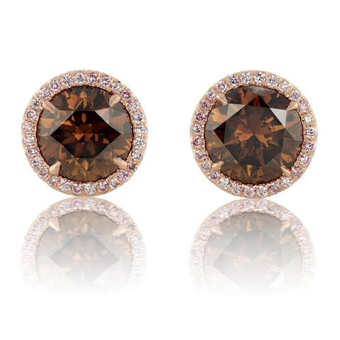 Diamond Brown Earring
