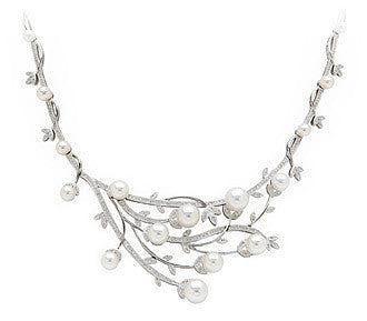 Pearl Diamond Necklace